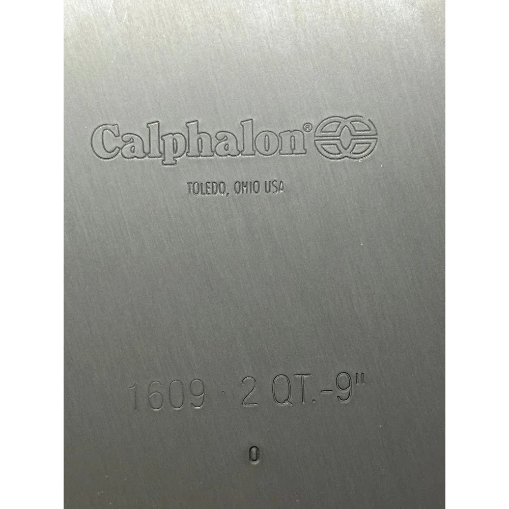 Calphalon One Nonstick 9 Inch Open Skillet Pan Gray Hard Anodized 1609 2 QT